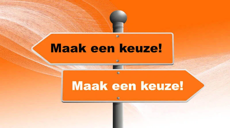 Een keuze maken uit vrije wil