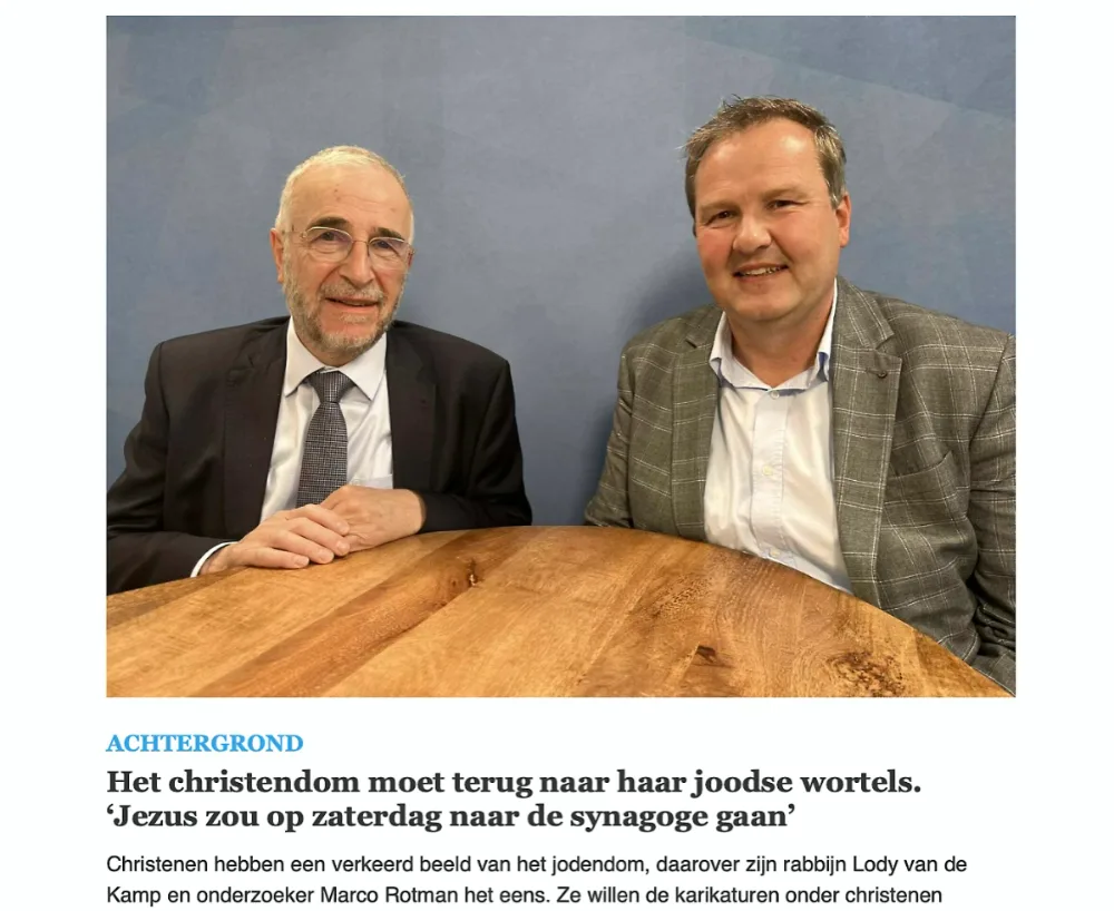 Christendom niet geworteld in Jodendom